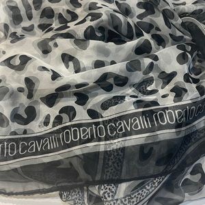 Roberto Cavalli 100% silk scarf